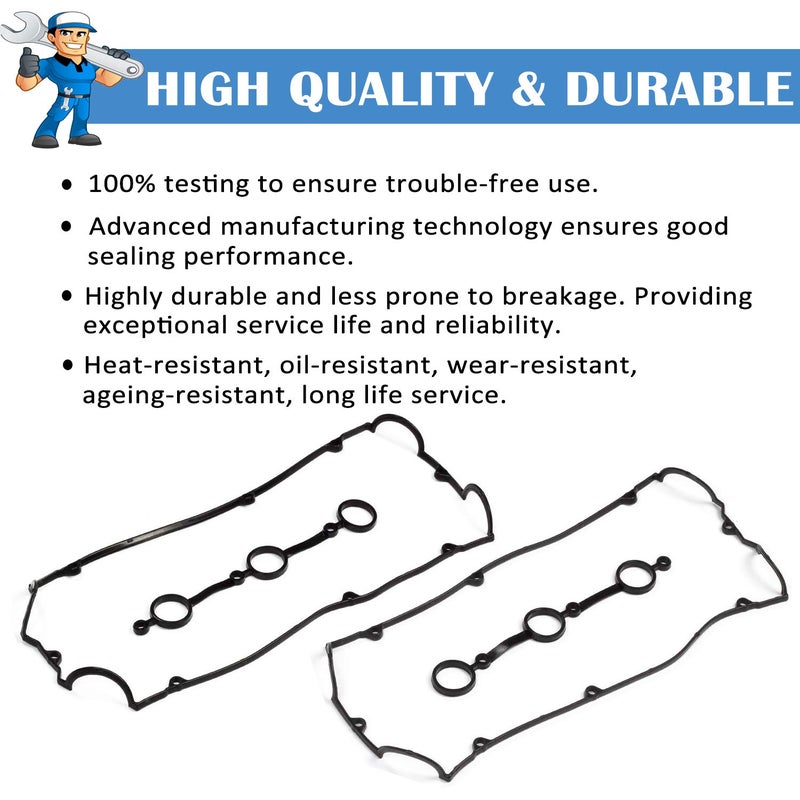 Donepart Gasket Compatible for Kia, Valve Cover Gasket Set for Santa Fe XG300 XG350 Sedona Sorento Amanti 3.5L V6 2001 2002 2003 2004 2005 2006 - Image 5